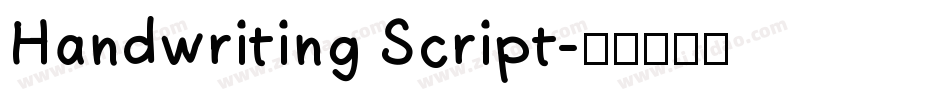 Handwriting Script字体转换